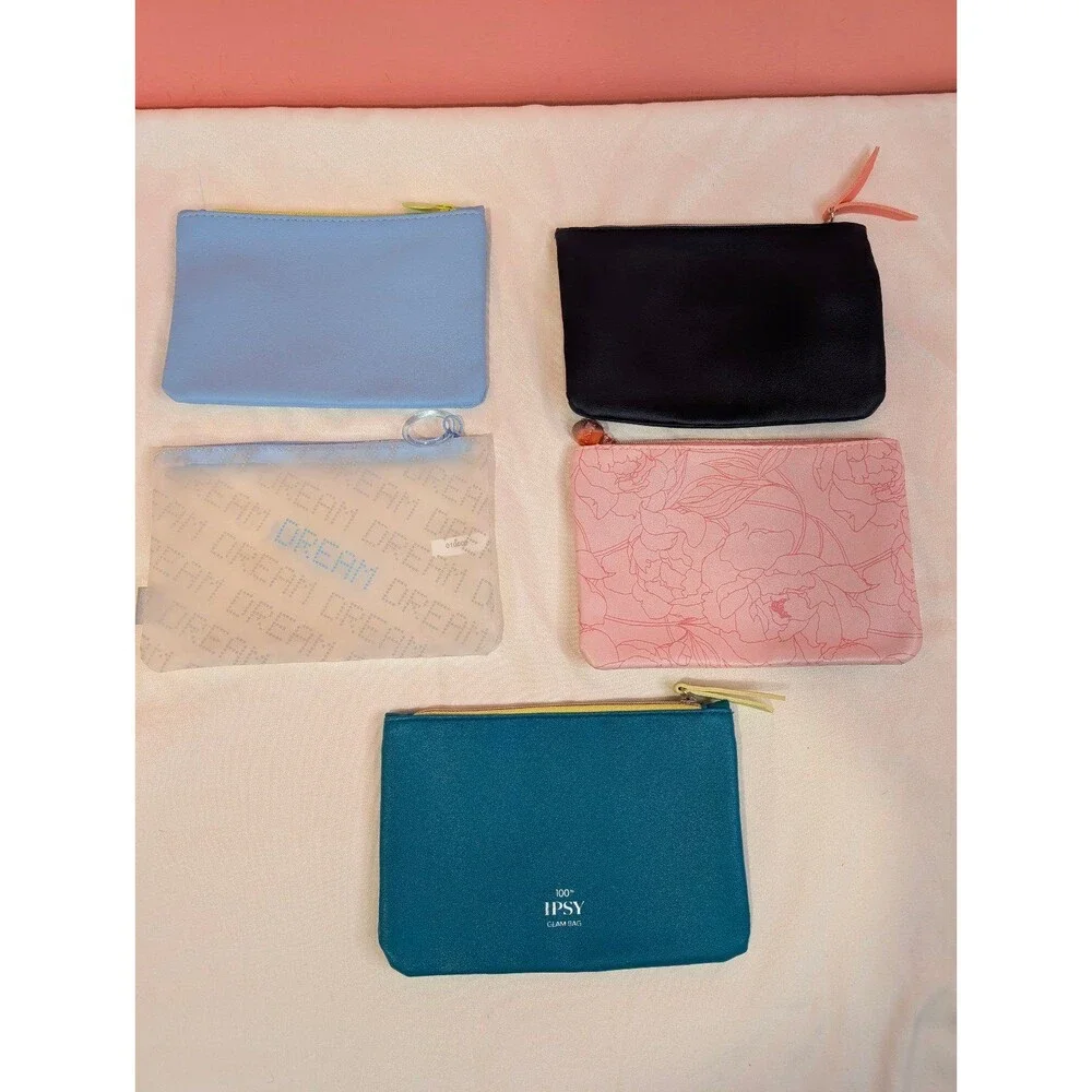 Bundle of 5 Ipsy Makeup Bags Small
